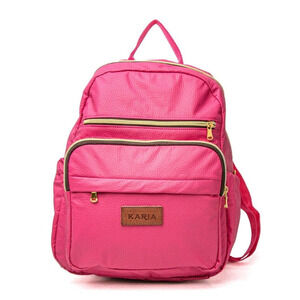 KARIA Women Fashion Backpack Purse Fuchsia Brand New High Quality Great Gift NEW